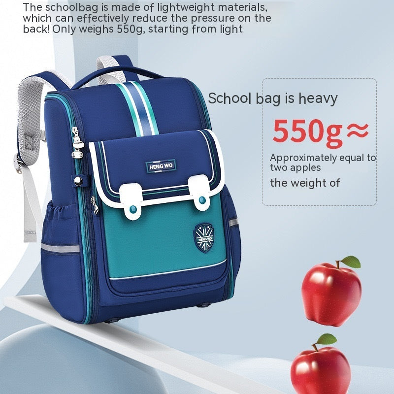 Primary School Student Schoolbag Female Lightweight Burden Alleviation Spine Protection