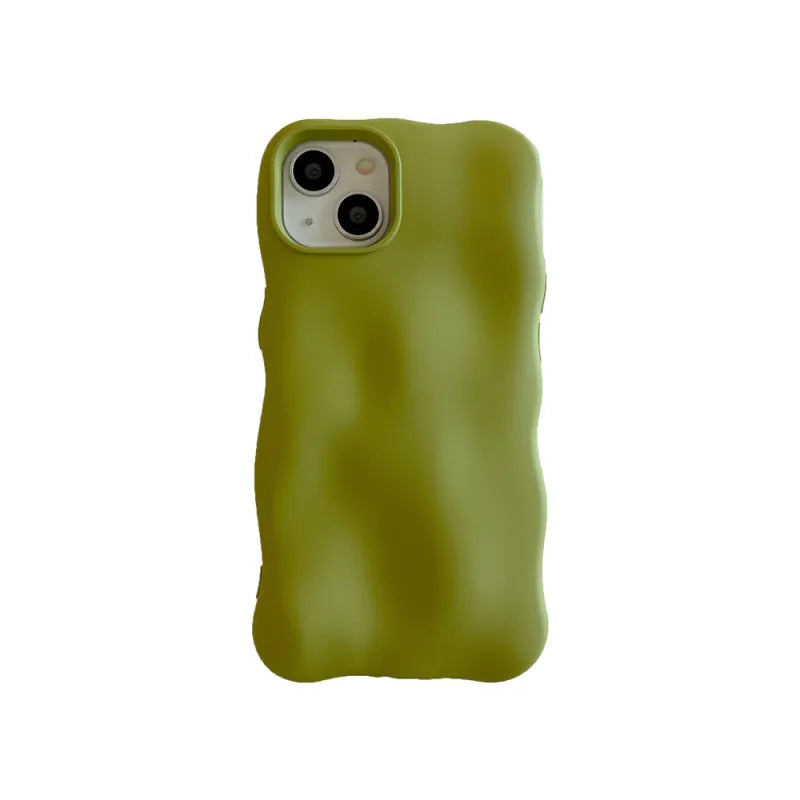 Solid Color Frosted Meteorite Pattern Phone Case