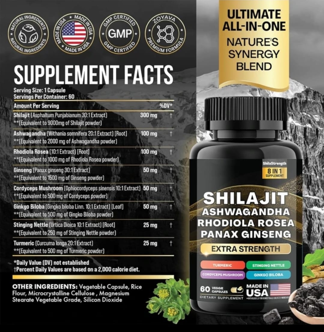 Organic Ashwagandha for Enhanced Absorption – Helps Manage Stress, Boost Energy Levels, and Support Memory Improvement